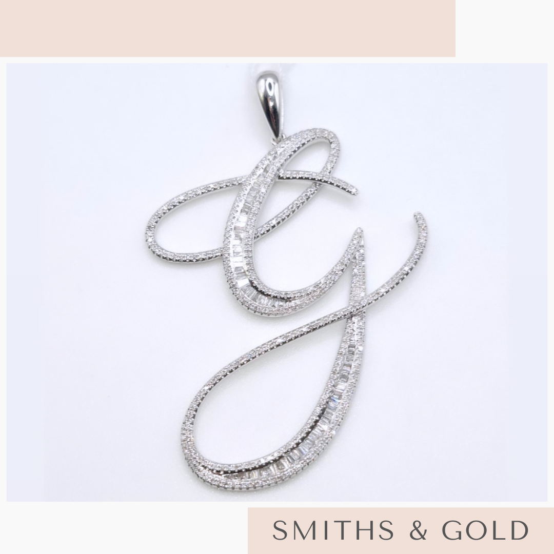 G Diamond Pendant Big
