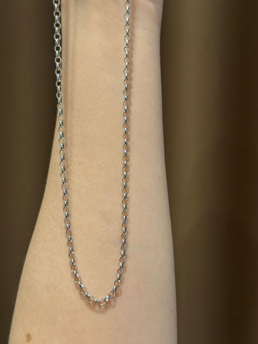 Silver Cable Chain Necklace