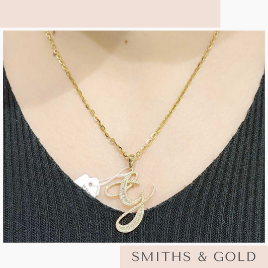 G Diamond Pendant Small