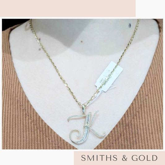 K Diamond Pendant Small