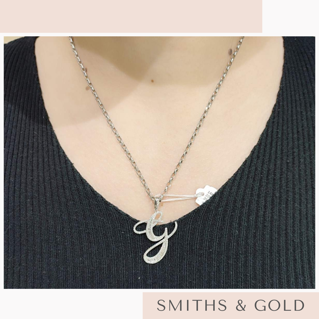 G Diamond Pendant Small
