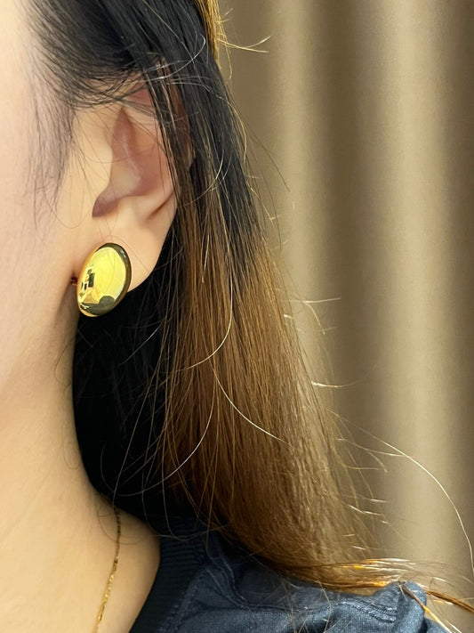 Bold Half-Sphere Stud Earrings