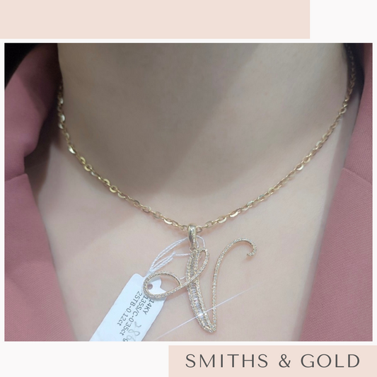 V Diamond Pendant Small