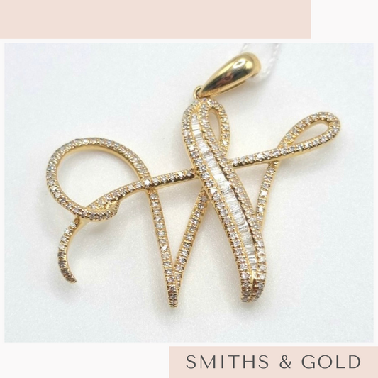 W Diamond Pendant Small