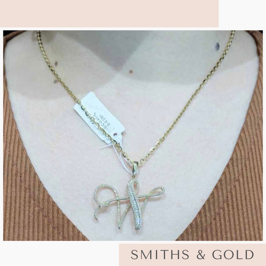 W Diamond Pendant Small