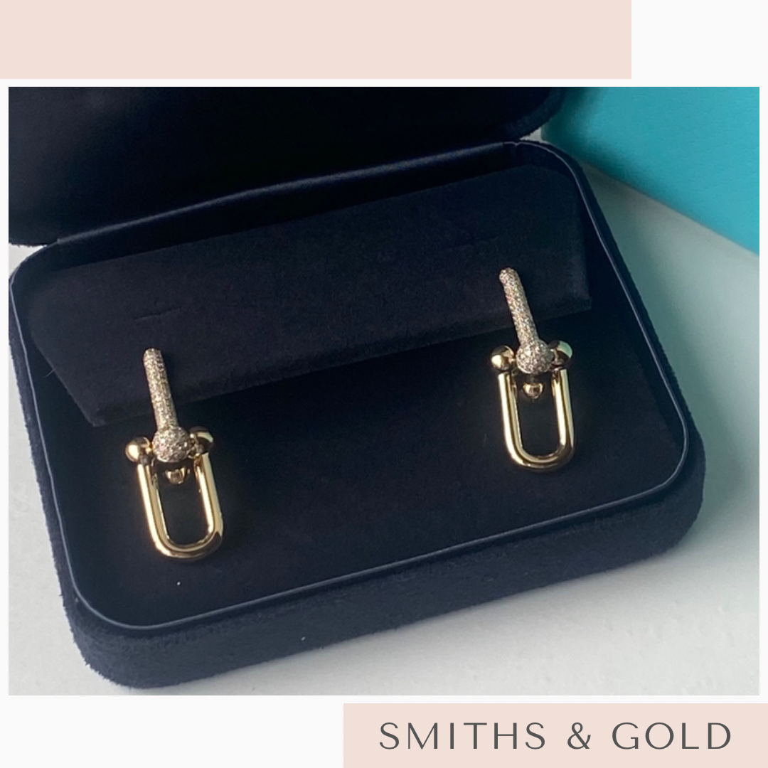 Hardware Diamond Earrings