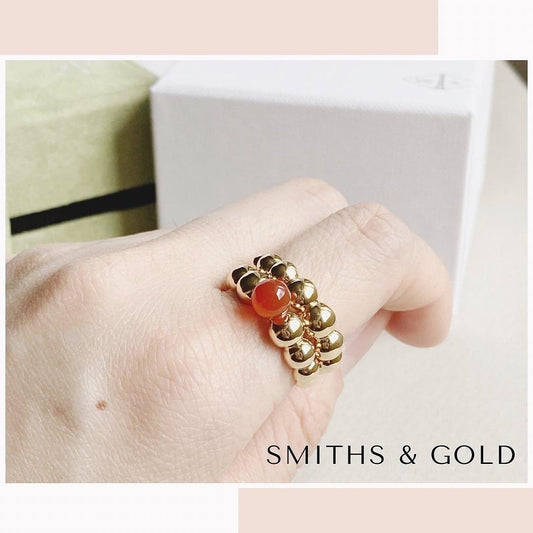 Carnelian Bubble Ring