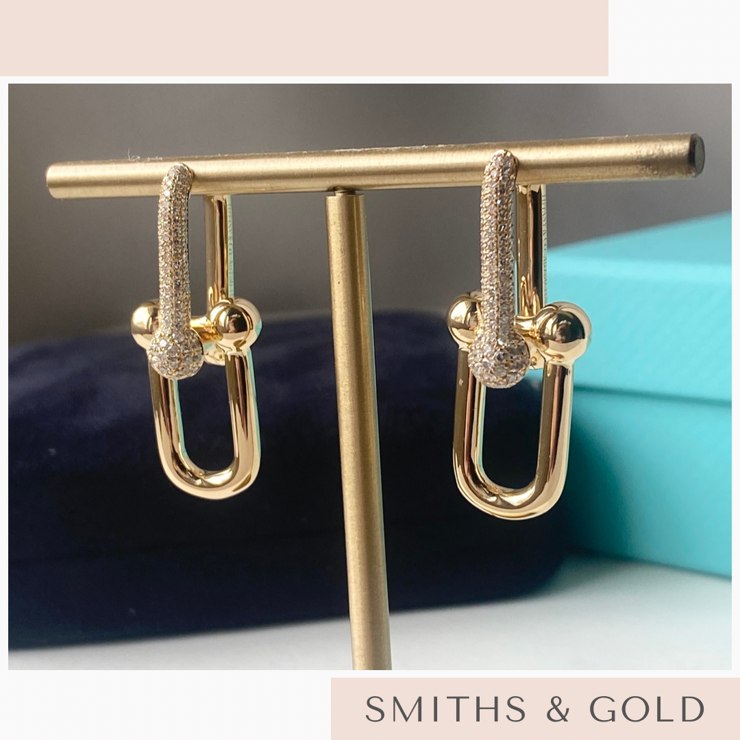 Hardware Diamond Earrings