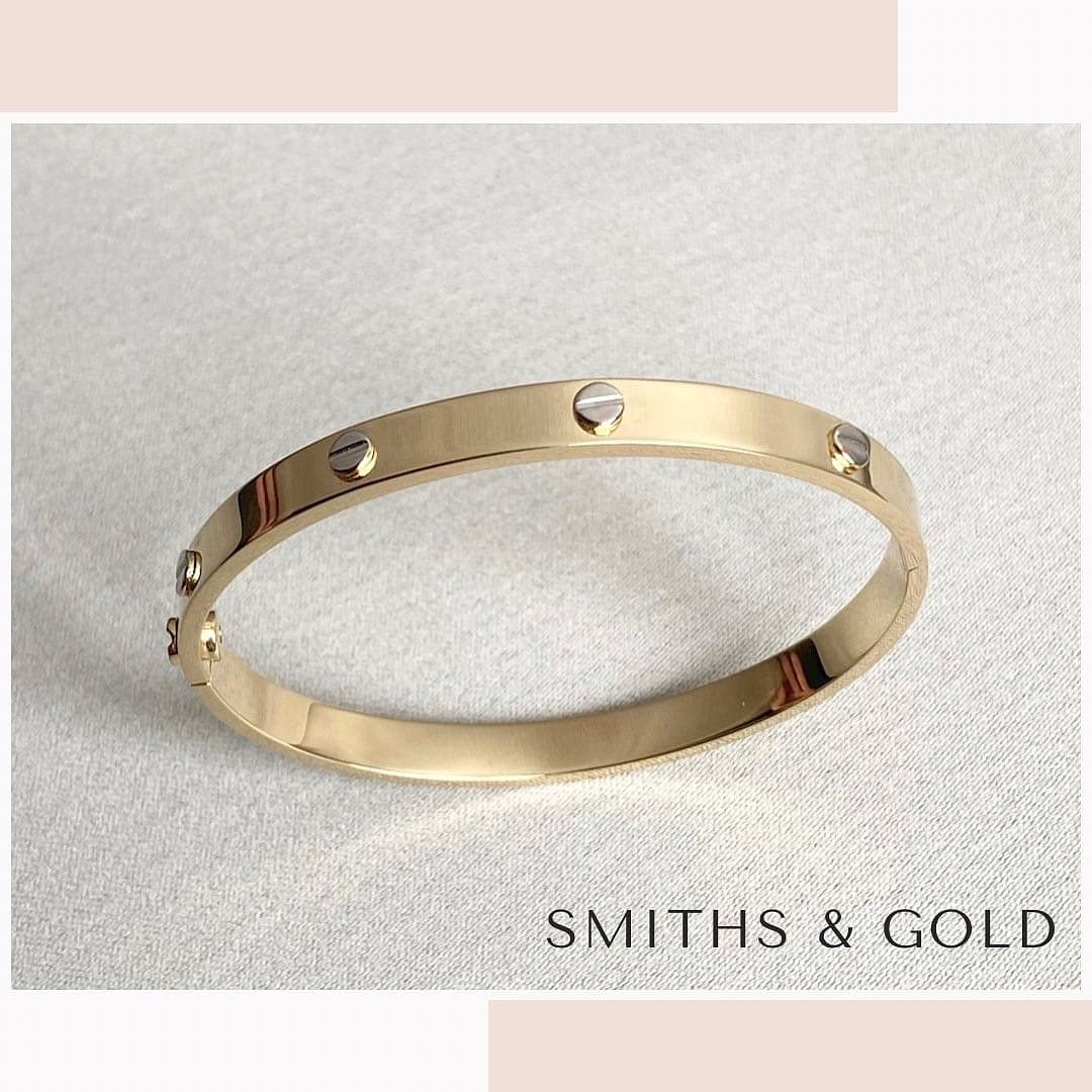 Gold Two Tone Bangle