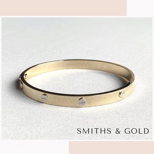 Gold Two Tone Bangle