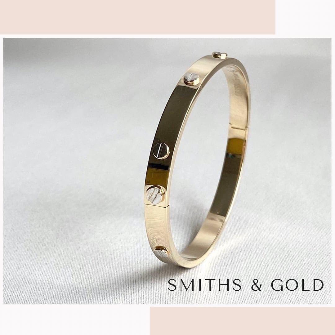 Gold Two Tone Bangle