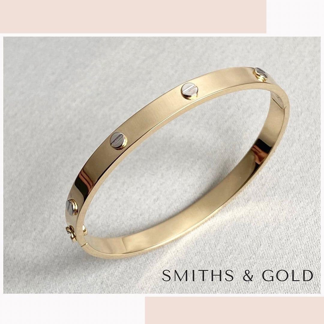 Gold Two Tone Bangle