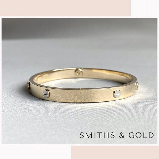 Gold Two Tone Bangle