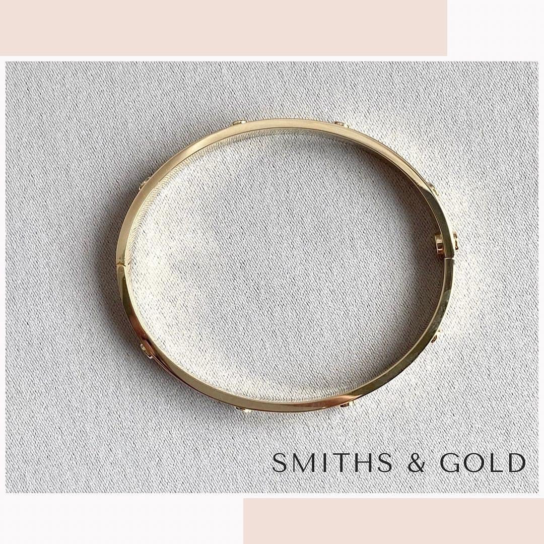 Gold Two Tone Bangle