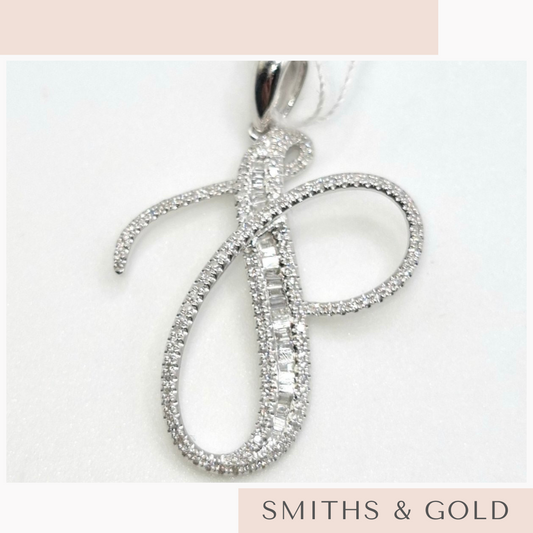 P Diamond Pendant Small