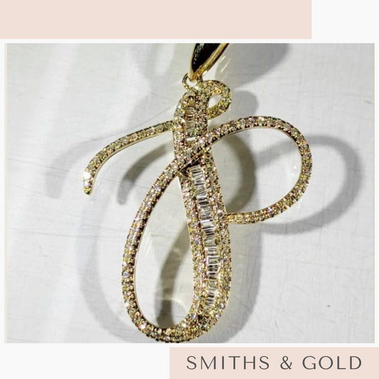 P Diamond Pendant Small