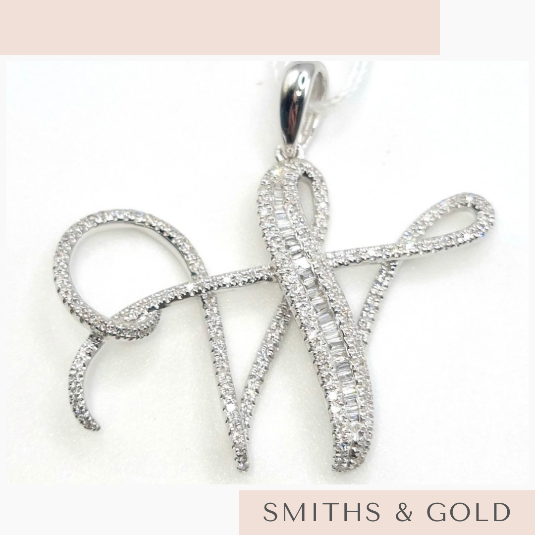 W Diamond Pendant Small