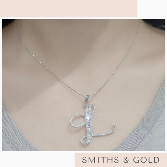 L Diamond Pendant Small