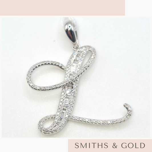 L Diamond Pendant Small