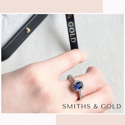 Sapphire Diamonds Ring