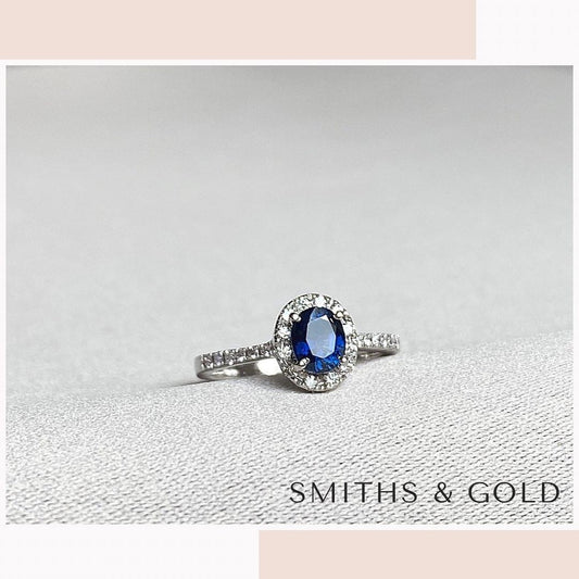 Sapphire Diamonds Ring